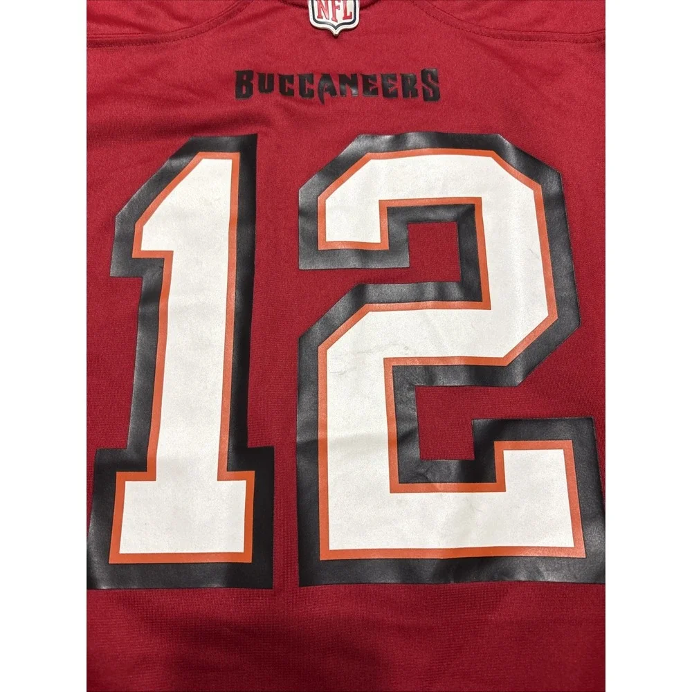 Nike Men's NFL Tampa Bay Buccaneers Tom Brady #12 Red Jersey Size XL